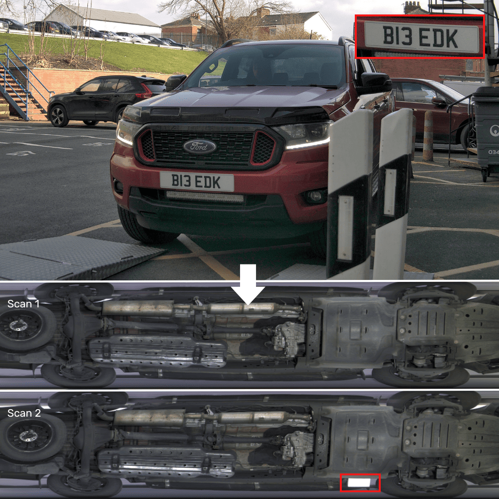 Undercar scanner in action